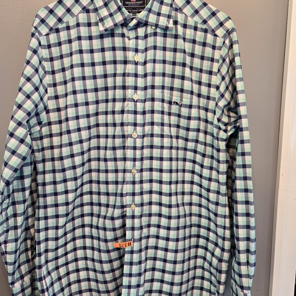 Vineyard Vines Performance Slim Fit Tucker Shirt Men's Medium